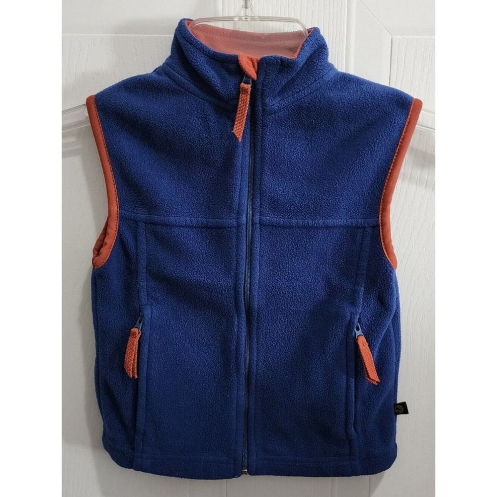 Gander Mountain Toddler Boys Zip‎ Up Sleeveless Zip Up Fleece Vest Blue Size 2T